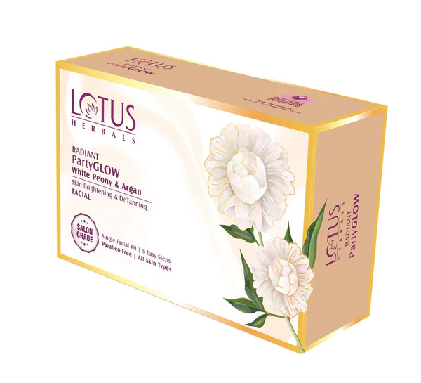 lotus party glow skin brightening and detaning facial kit