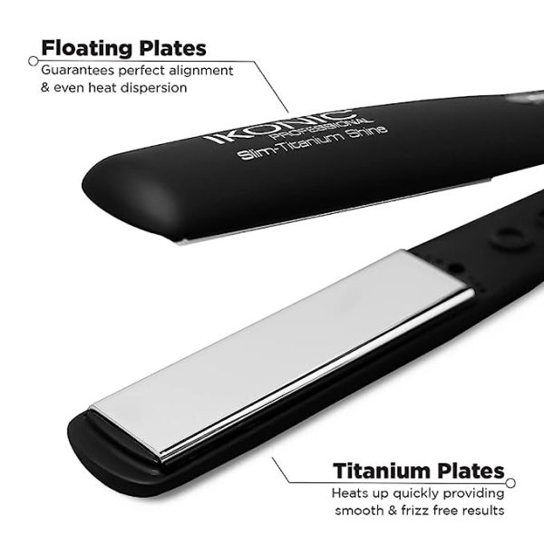 Ikonice Hair Straightener & Trimmer SLIM TITANIUM SHINE